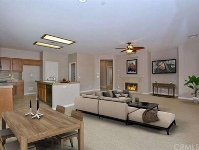 Open concept floor plan features a great room with