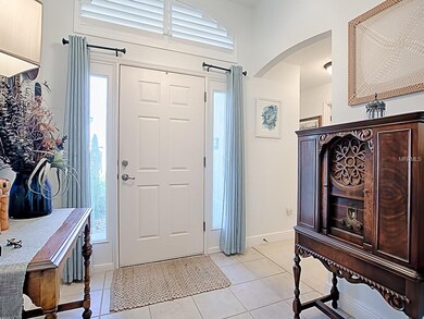 GREAT TILED FOYER ENTRY.
