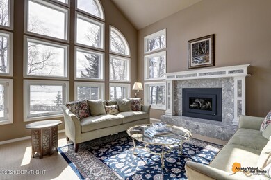 Gas-fired fireplace