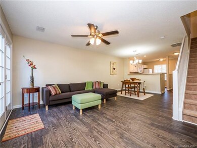 Great room is open to the dining & kitchen.