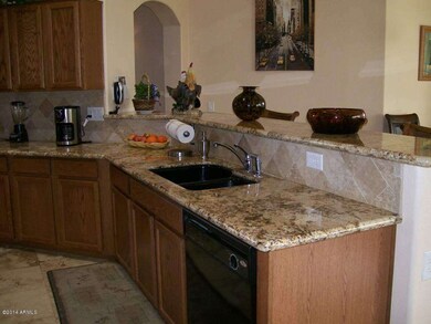 Kitchen with Granite counters