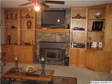 Another view of the Living room with built-in Book