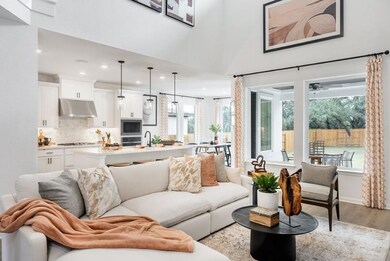 Living area with a wealth of natural light, reces