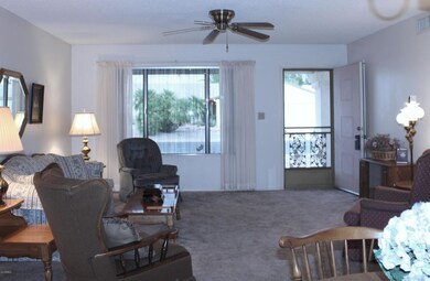 living room to front door