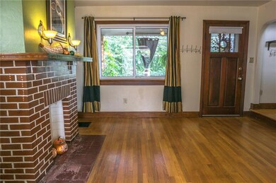 View of living room from dining area