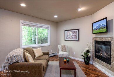 Living room with gas fireplace