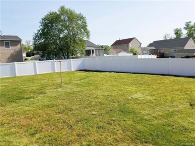 Privacy fenced back yard