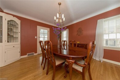 The Dining Room with leaded glass china cabinet an