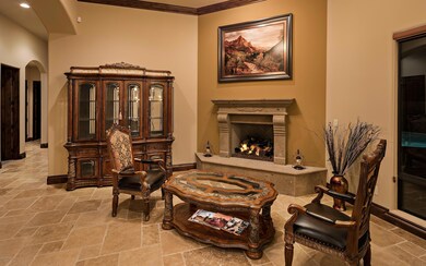 Greeting Room Fireplace
