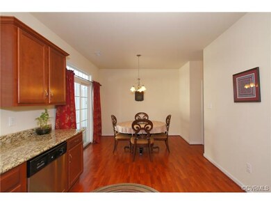 The large Dining Area is open to the Kitchen and f
