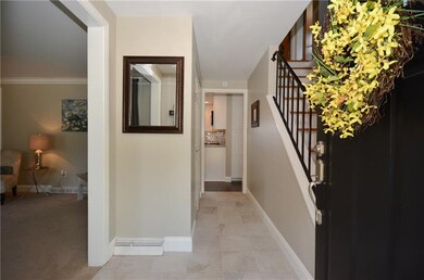 Ceramic Tile entry leads to open concept living sp