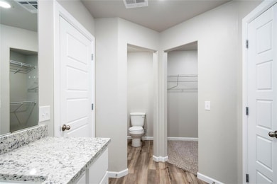 Spacious bathroom countertops are perfect for getting ready in the morning!