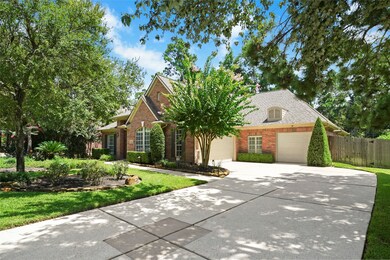 Mature trees and landscaping in the front yard for a welcoming entrance. A double garage and single garage provide ample storage space for vehicles, golf cart or outdoor equipment.