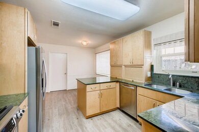 Cabinetry has self-closing drawers