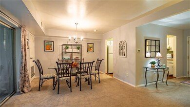 Open concept dining area.
