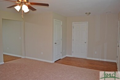 Vinyl Plank in entry with coat closet and access t