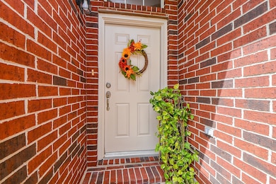 full brick portico protection from our Texas Weath