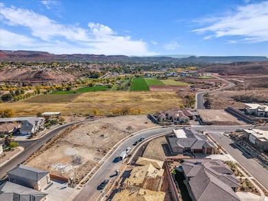 Aerial perspective of suburban area featuring mountains