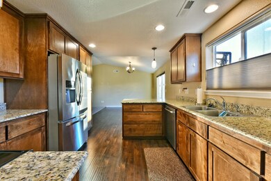 Kitchen from Laundry room to dining area