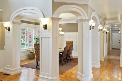 Exquisite millwork throughout