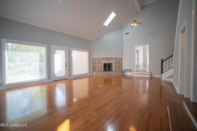 Family Room With Masonry Fireplace - Cop