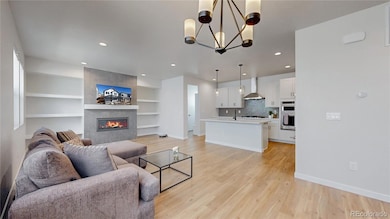 Open concept living room and dining room