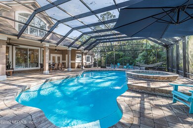 Screened Pool with Hot Tub