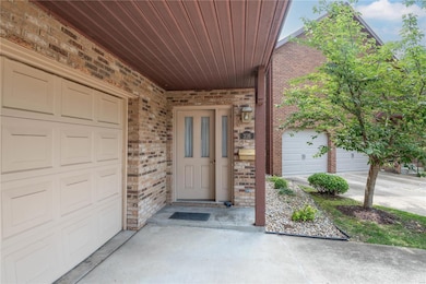 Two car garage with private entry. 