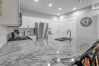Kitchen with granite countertops