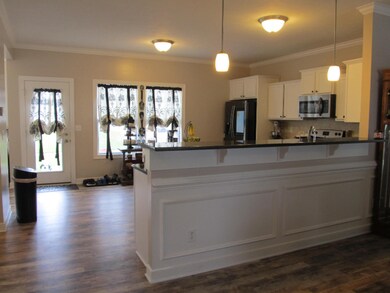 into kitchen