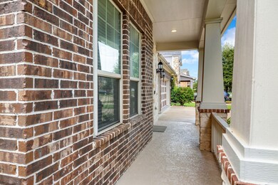 A view of the charming front porch for morning cof
