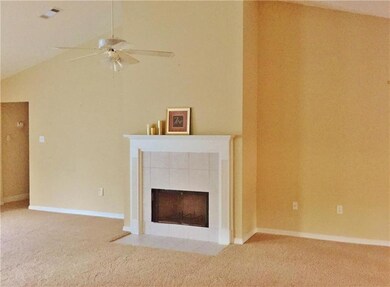 DEN WITH GAS FIREPLACE