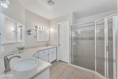 Great space in primary bathroom