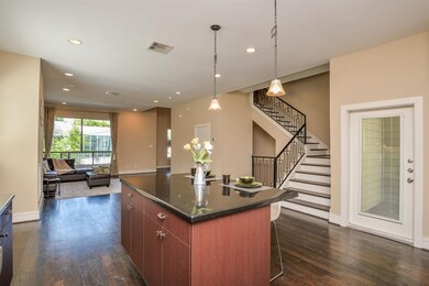 Kitchen with an access to the living room