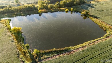 Aerial view of a nearby body of water
