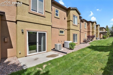 Rear patio provides a quiet outdoor space