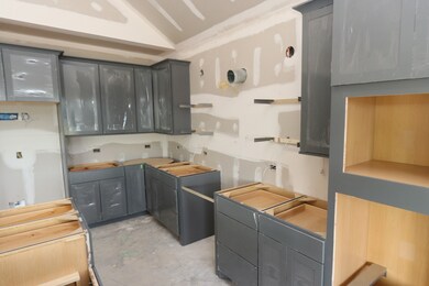 Stylish kitchen with grey cabinets - still under c