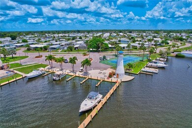 Drone / aerial view of a nearby body of water and