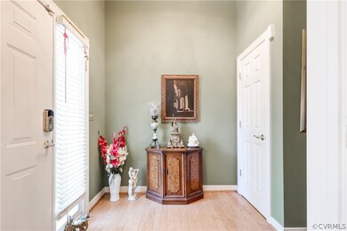 View showing the front door with nice picture wind