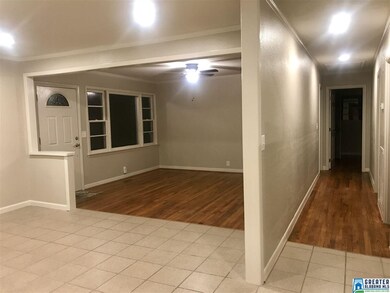 Hallway to 3 bedrooms and bath, split from master 