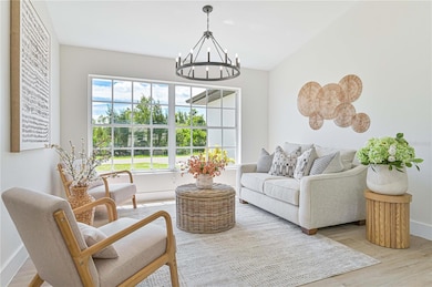living room in the front of house