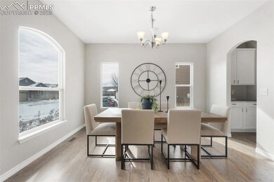 Dining room featuring light hardwood / wood-style 