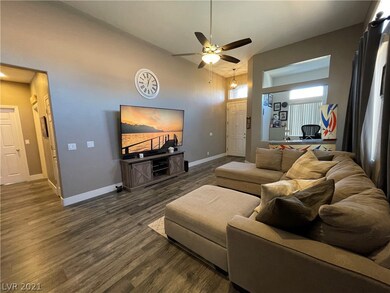 Hallway to rooms & garge ~ Living Room ~ Office ba