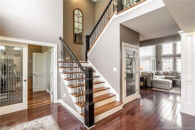 Gorgeous hardwoods, detailed doors and custom stai