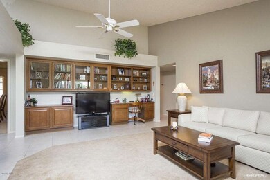 Great Room with Built in Bookcase