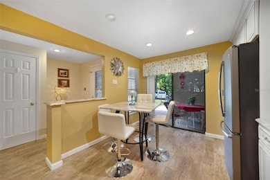Spacious Eat-In Area in Kitchen with Access to Front Porch