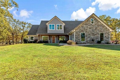 View of front of home with a front lawn