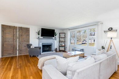 Living room with gas fireplace