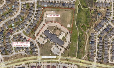 Map / location with property parcel outlined