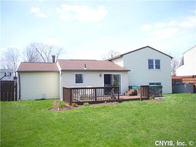 Exterior Back Deck with hot tub that stays!